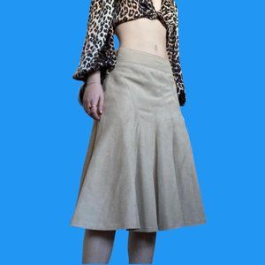 Vintage todd oldham khaki colored light tan skirt